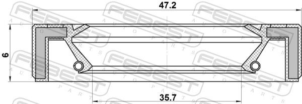 Shaft Seal, drive shaft-1