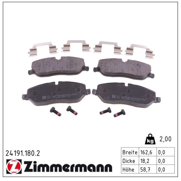 ZIMMERMANN 24191.180.2 Brake pad set, disc brake