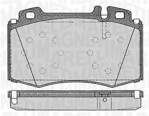 MAGNETI MARELLI 363916060320 Brake pad set, disc brake