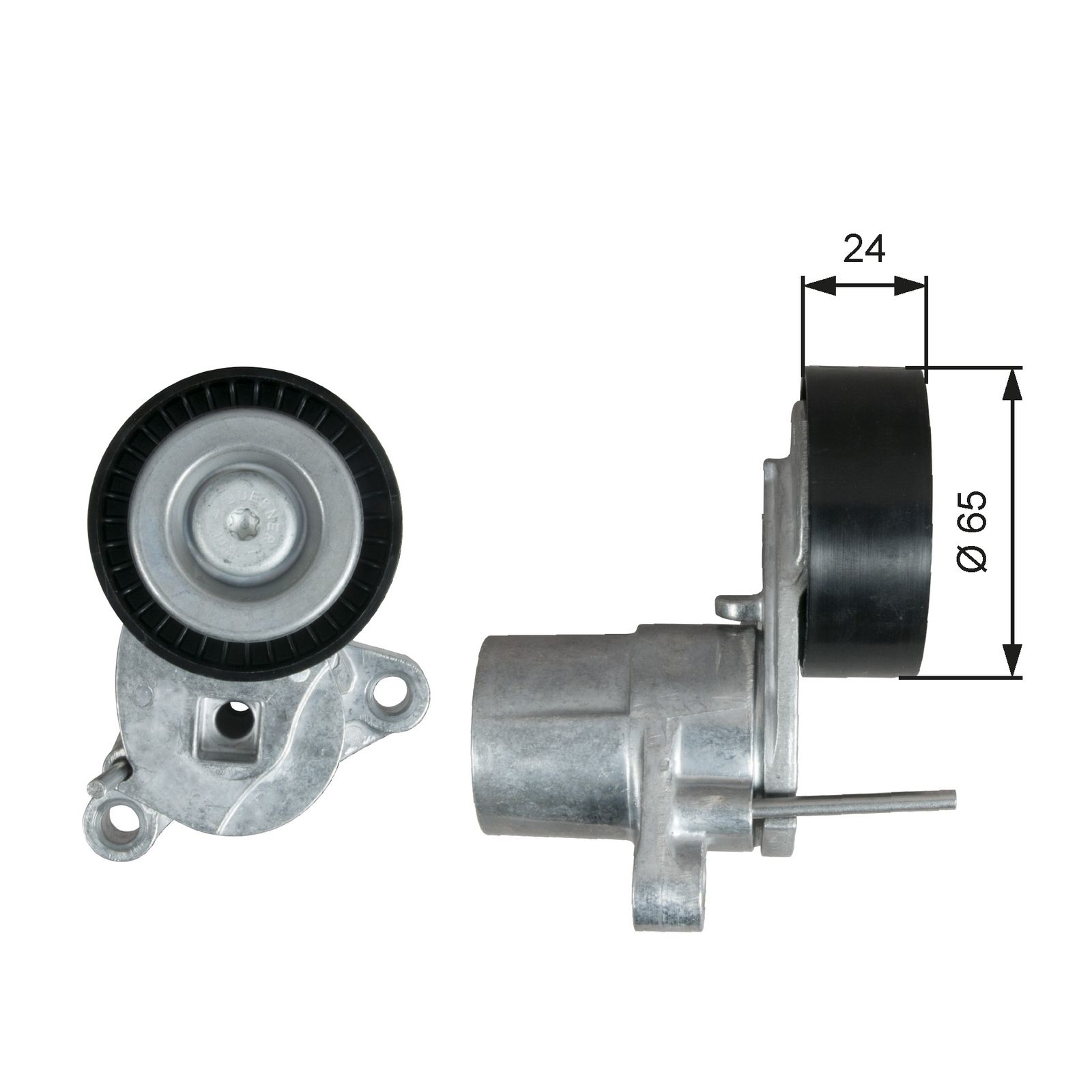 GATES T39295 Belt tensioner, v-ribbed belt