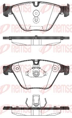 REMSA 1496.00 Brake pad set, disc brake