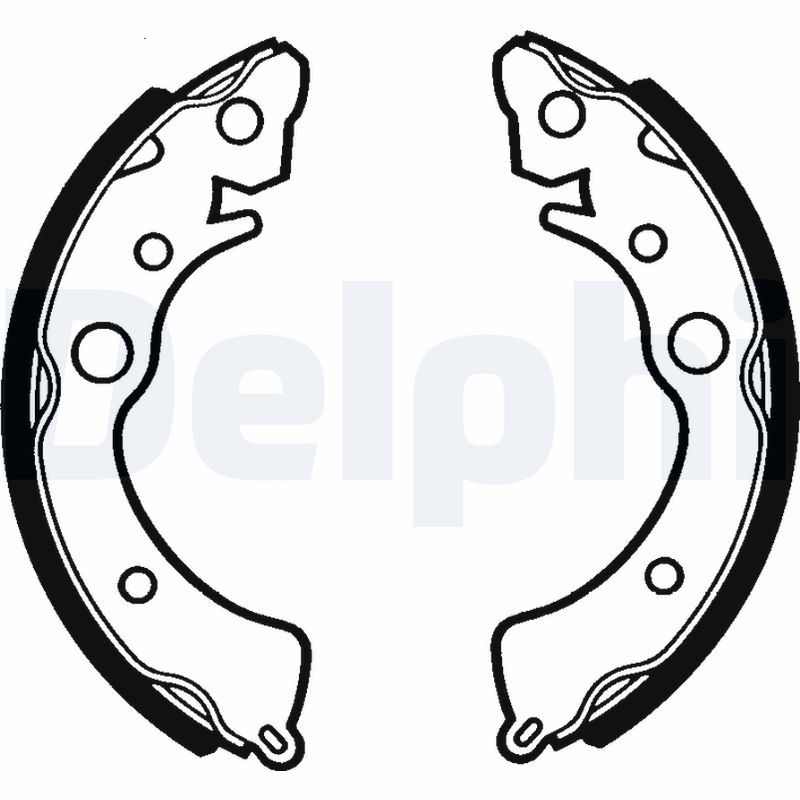 DELPHI LS1288 Brake shoe set