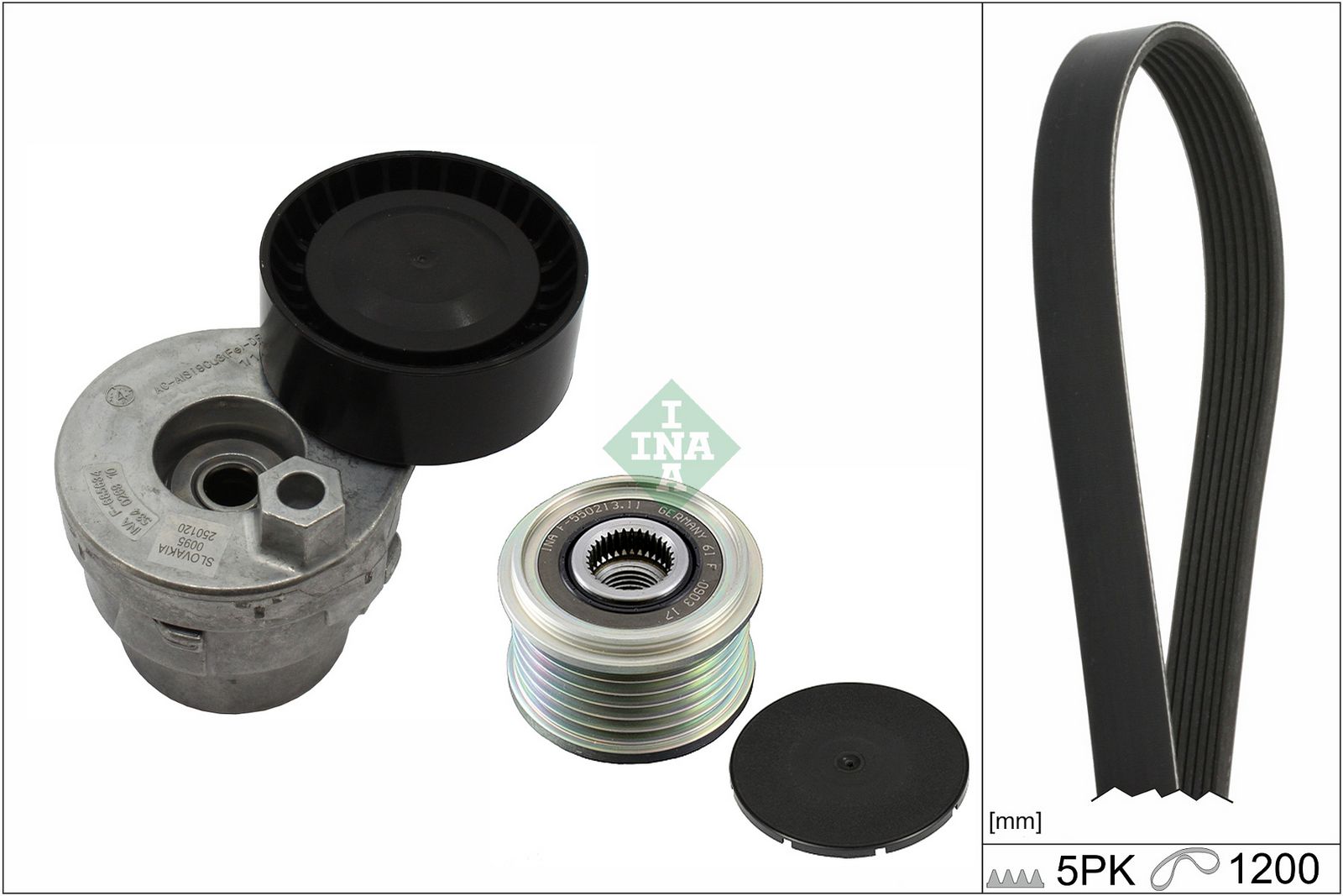 SCHAEFFLER INA 529 0015 20 V-ribbed belt set