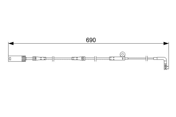 Warning Contact, brake pad wear-4