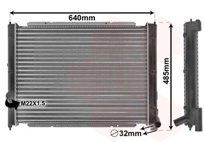VAN WEZEL 58002034 Radiator, engine cooling