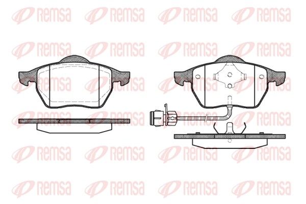 REMSA 0390.02 Brake pad set, disc brake
