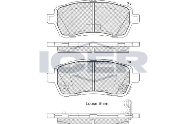 ICER 181881-208 Brake pad set, disc brake