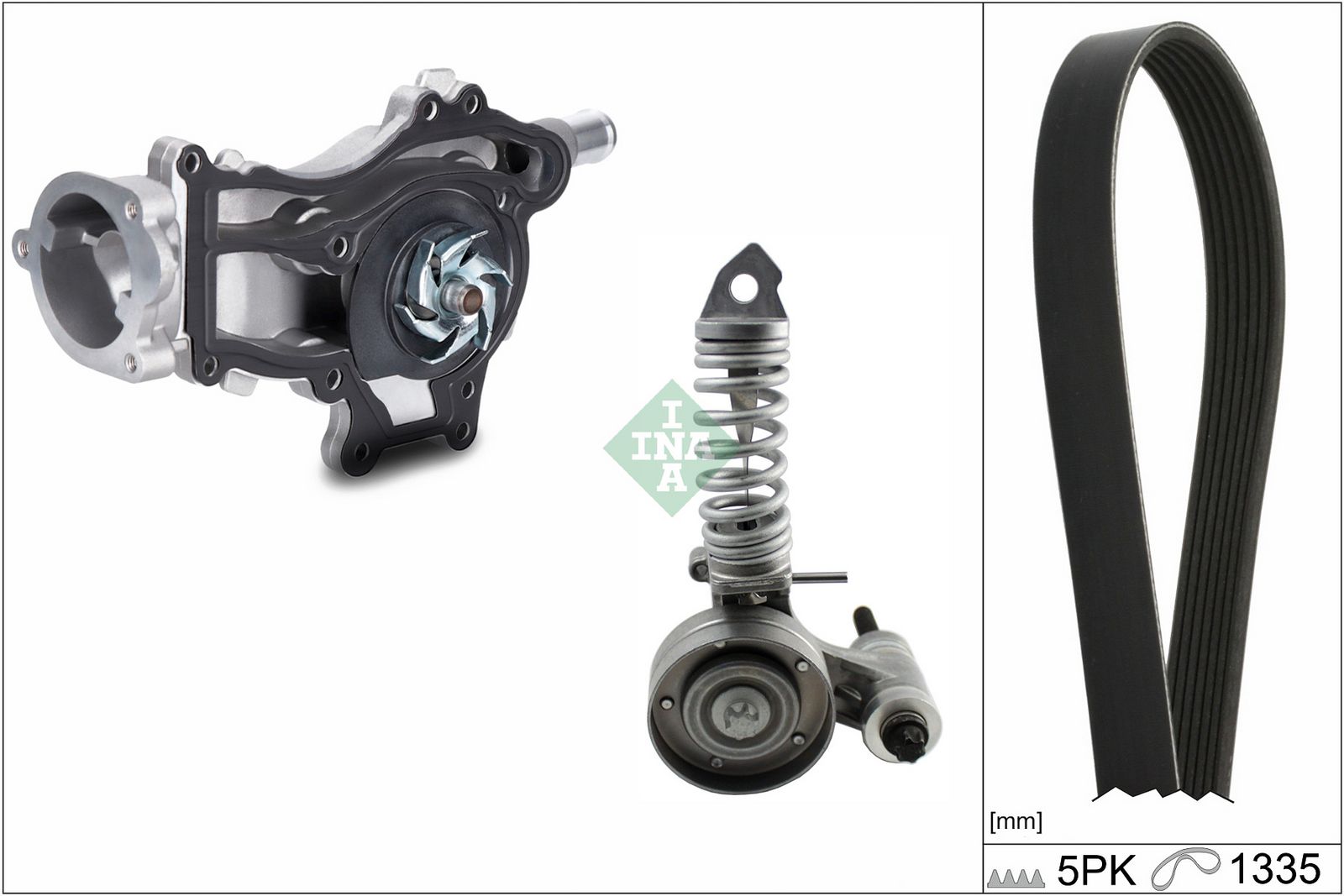 SCHAEFFLER INA 529 0295 30 Water pump + v-ribbed belt kit