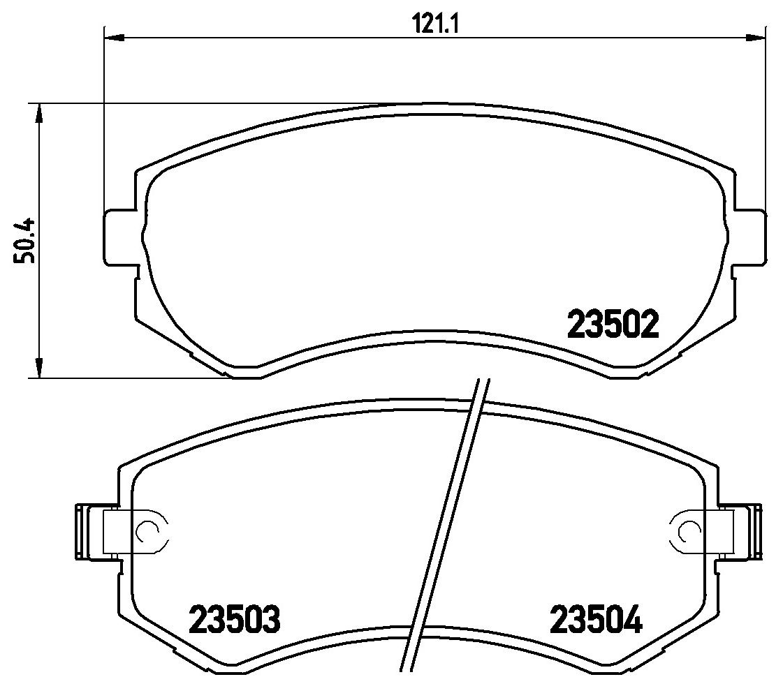 BREMBO P 56 039 Brake pad set, disc brake