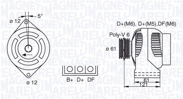 MAGNETI MARELLI 063377491010 Alternator