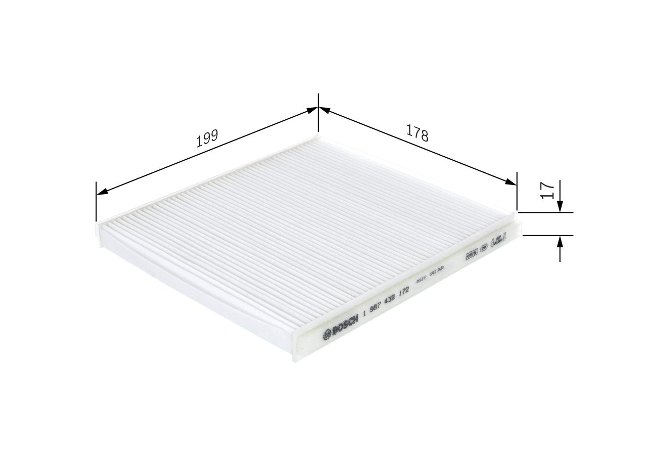 BOSCH 1 987 432 172 Filtras, salono oras