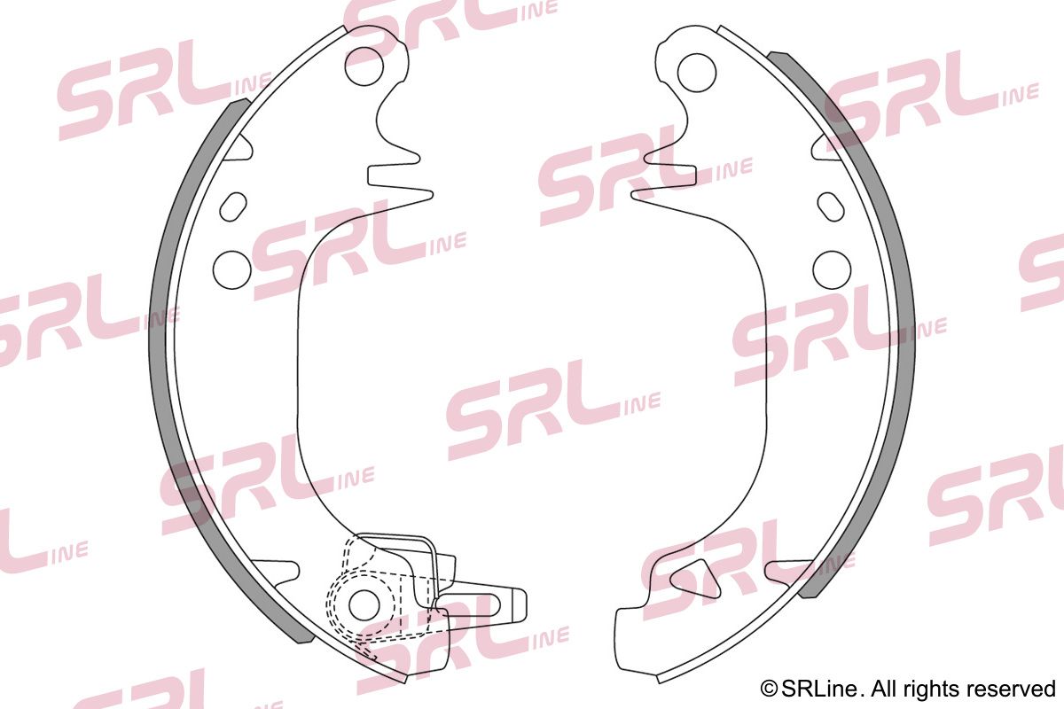 SRLINE S72-1052 Brake shoe set