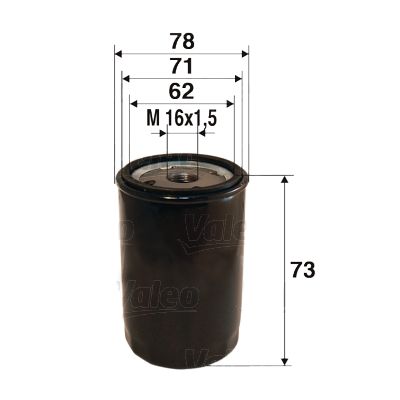 VALEO 586034 Oil filter