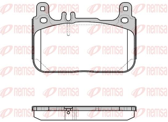 REMSA 1622.00 Brake pad set, disc brake
