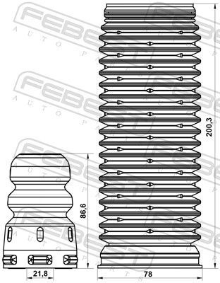Dust Protection Kit, shock absorber-1