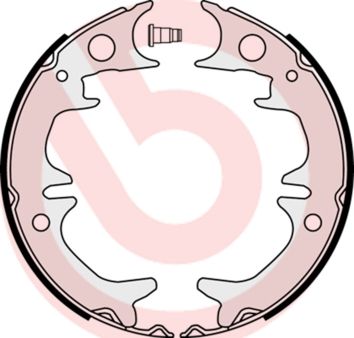 BREMBO S 83 543 Brake shoe set, parking brake