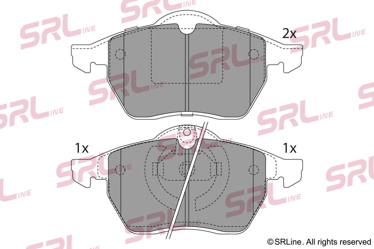SRLINE S70-0065 Brake pad set, disc brake