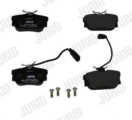 JURID 573049J Stabdžių trinkelių rinkinys, diskinis stabdys