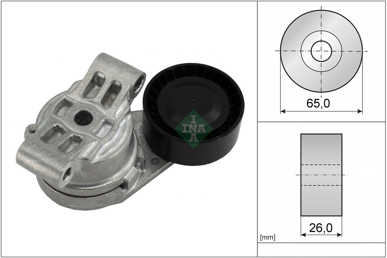 SCHAEFFLER INA 534 0308 10 Belt tensioner, v-ribbed belt