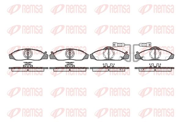 REMSA 0624.02 Brake pad set, disc brake
