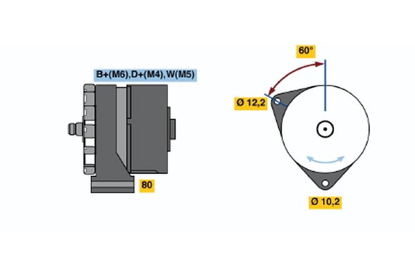 BOSCH 0 986 031 450 Alternator
