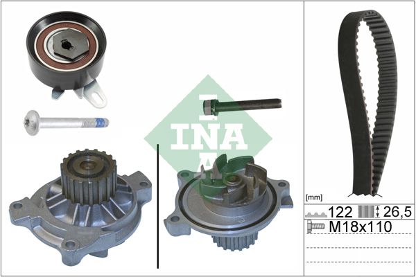 SCHAEFFLER INA 530 0175 31 Water pump & timing belt kit
