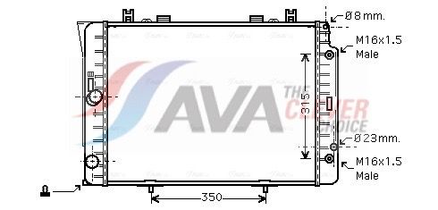 AVA CLEVER CHOICE MSA2151 Radiator, engine cooling