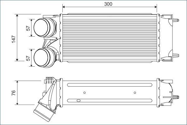 VALEO 822925 Charge air cooler