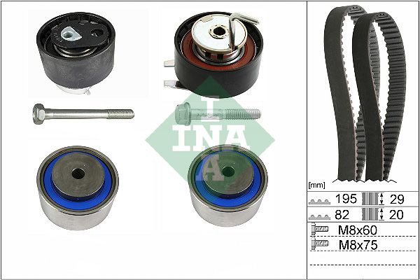 SCHAEFFLER INA 530 0767 10 Timing belt kit
