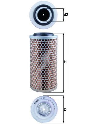 KNECHT LX 272 Air filter
