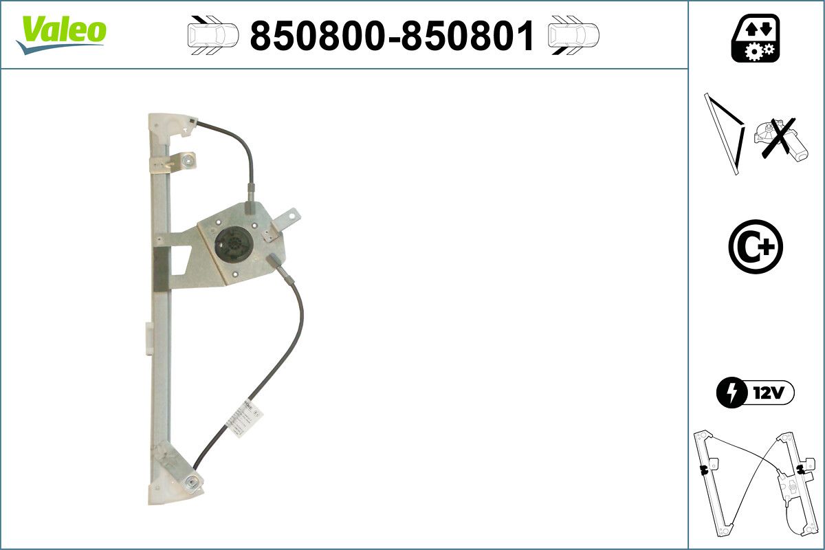 VALEO 850800 Window regulator