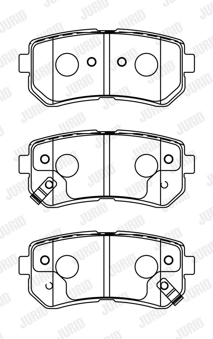 JURID 572604J Brake pad set, disc brake