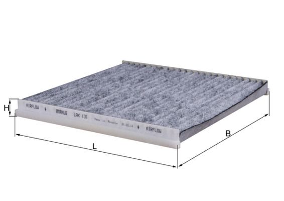 KNECHT LAK 131 Filtras, salono oras