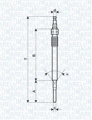 MAGNETI MARELLI 062900051304 Glow plug