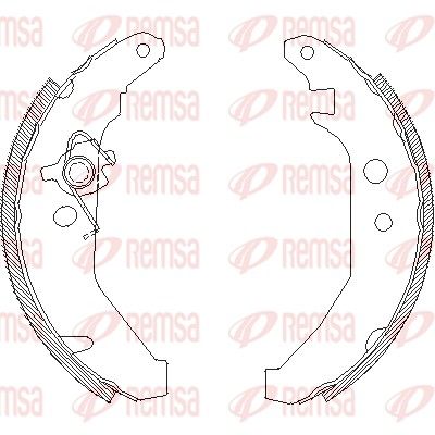 REMSA 4185.00 Brake shoe