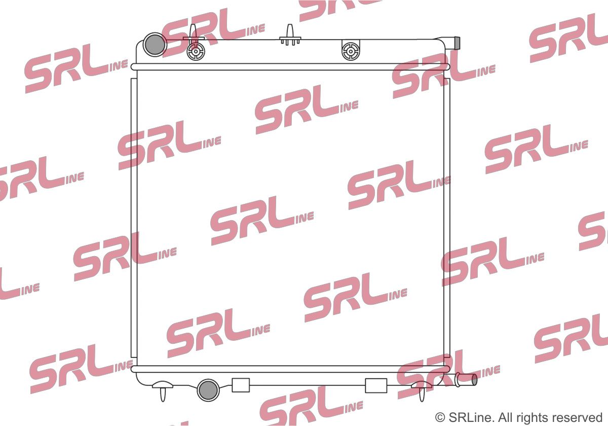 SRLINE 231508-6 Radiator, engine cooling