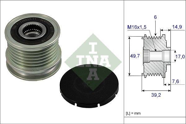 SCHAEFFLER INA 535 0015 10 Alternator freewheel clutch