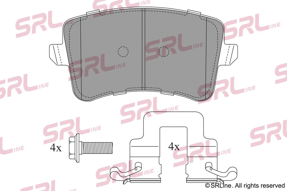 SRLINE S70-1498 Brake pad set, disc brake