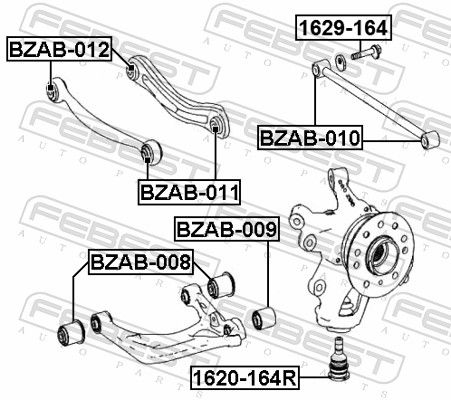 Mounting, control/trailing arm-1