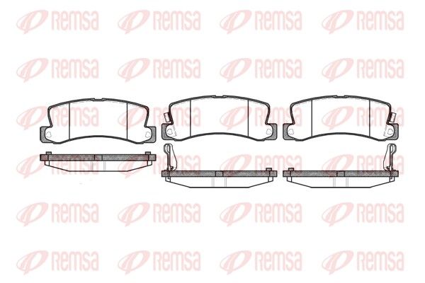 REMSA 0214.22 Brake pad set, disc brake
