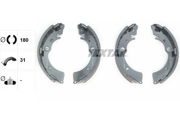 TEXTAR 91048700 Brake shoe set
