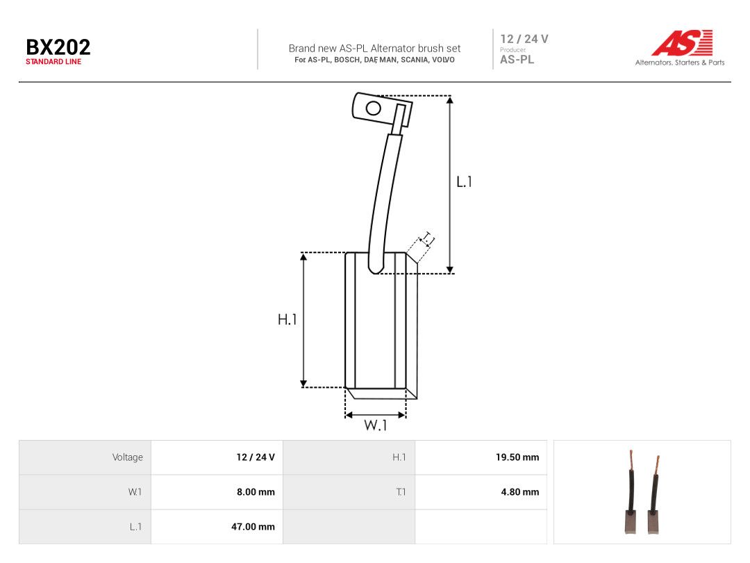 Carbon Brush, alternator-1
