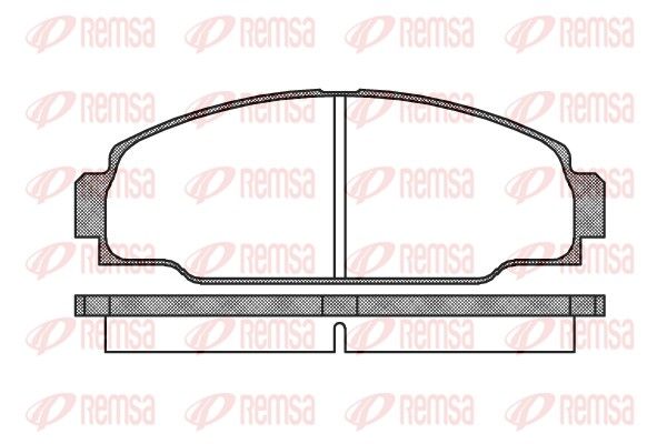 REMSA 0274.00 Brake pad set, disc brake