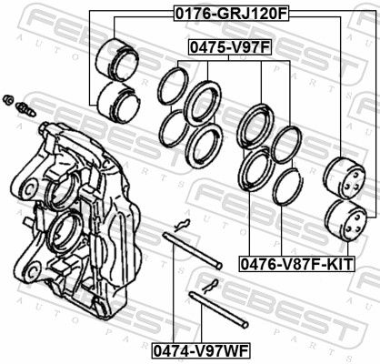 Repair Kit, brake caliper-1