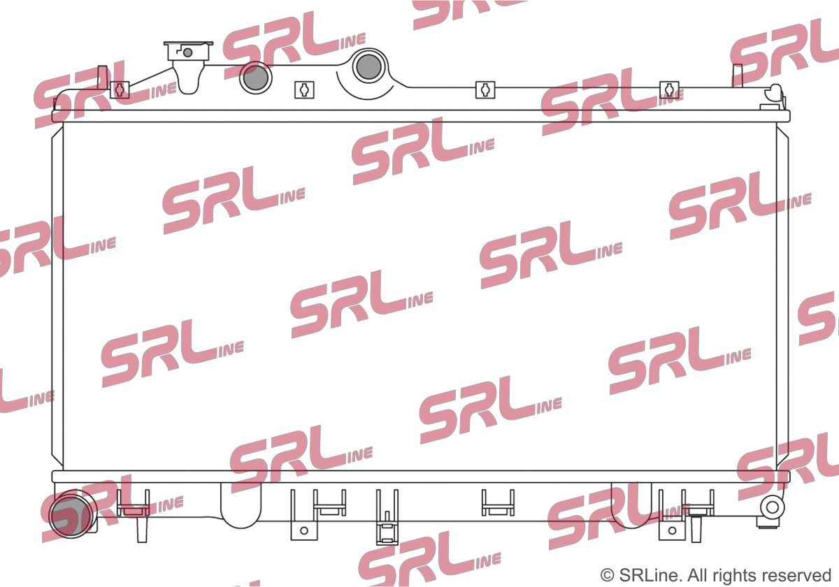 SRLINE 720908-1 Radiator, engine cooling