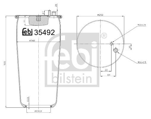 FEBI BILSTEIN 35492 Bellow, air suspension