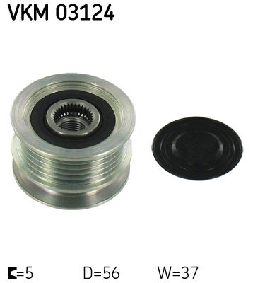 SKF VERTEVO VKM 03124 Alternator freewheel clutch