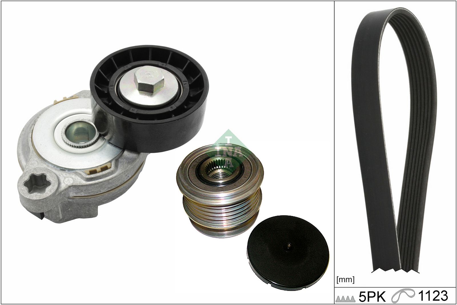 SCHAEFFLER INA 529 0375 20 V-ribbed belt set