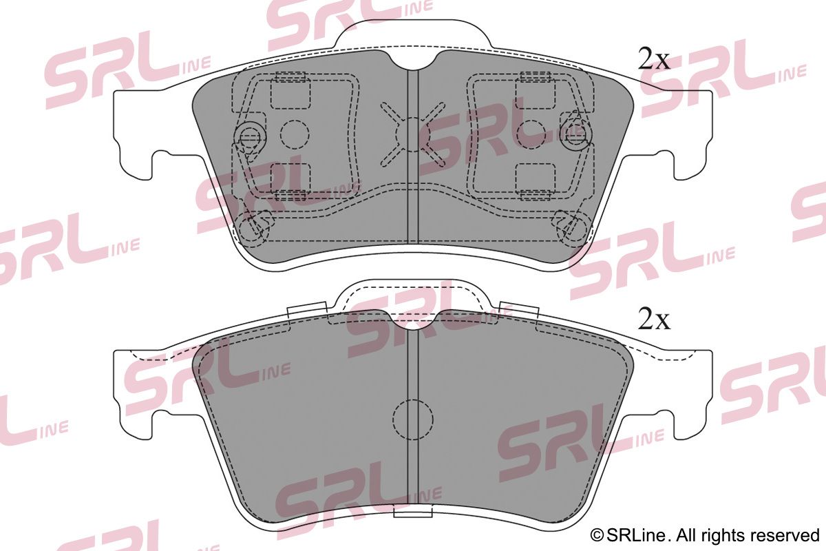 SRLINE S70-2025 Brake pad set, disc brake