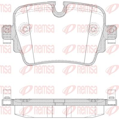 REMSA 1572.00 Brake pad set, disc brake
